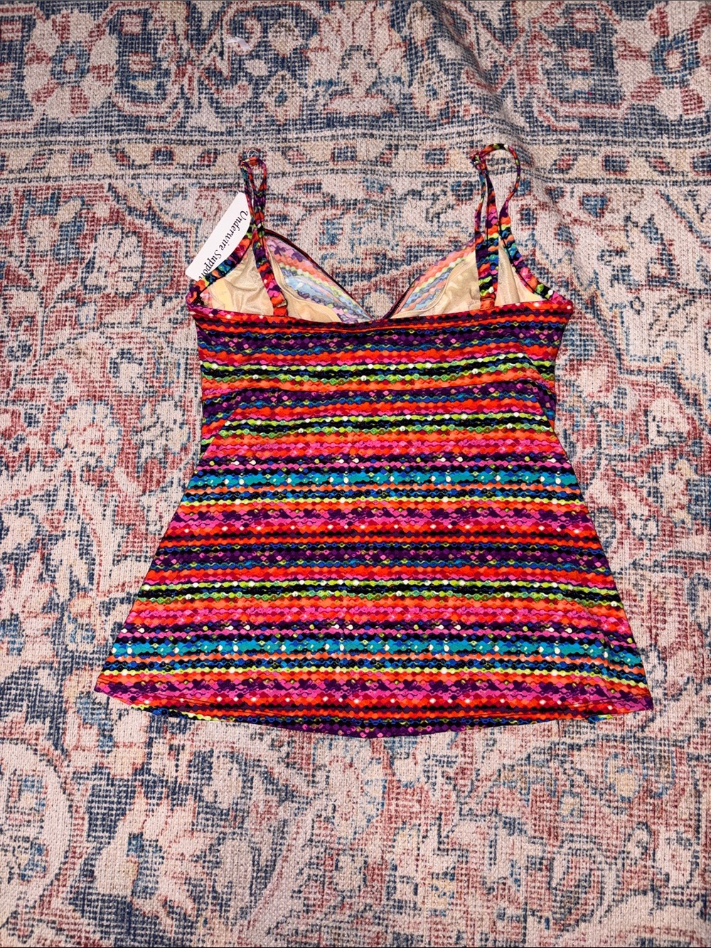 Miraclesuit Night Lights Roswell Tankini Top SZ 8 NWOT - Picture 4 of 6